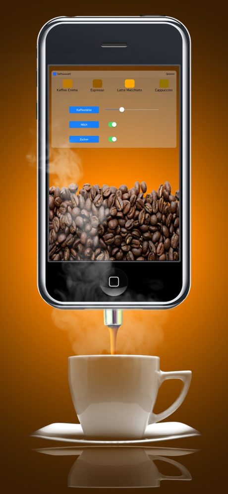 趣笔阁 App 首页笔记流界面，深色背景上排布着带标签的卡片式笔记条目，顶部有搜索框，右下角是新建按钮